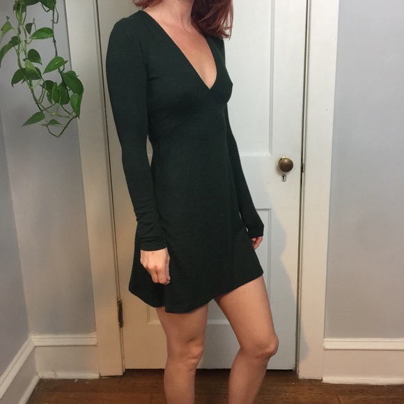 Wilfred Free Green Stretchy Skater Mini Dress - Picture 7 of 8